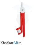 پرگار-پلاستیکی-ساده-رنگ-قرمز
