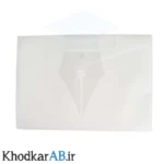 پوشه-دکمه-دار-آ3-طلقی-رنگی-سفید