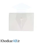 پوشه-دکمه-دار-آ4-طلقی-رنگی-سفید