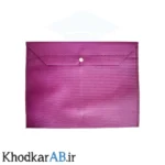 پوشه-دکمه-دار-آ4-پارچه-ای-بنفش