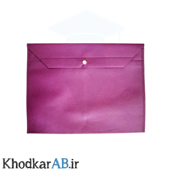 پوشه-دکمه-دار-آ4-پارچه-ای-بنفش
