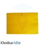 پوشه-دکمه-دار-آ4-پارچه-ای-زرد