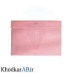 پوشه-دکمه-دار-آ4-پارچه-ای-صورتی