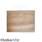 پوشه-دکمه-دار-آ4-پارچه-ای-کرم