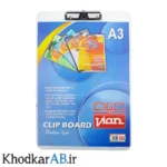 تخته-شاسی-آ3-ویان-طلقی-شیشه-ای-رنگی-با-گیره-جدید-بیرنگ شیشه ای