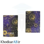 دفتر ته چسب 50 برگ طرح گلکسی سویل جلد آبی مشکی 1