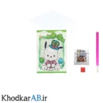 نقاشی الماسی ورقی طرح سگ کیوت