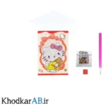 نقاشی الماسی ورقی طرح کیتی