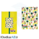 دفتر خطدار منگنه ای 80 برگ دولتی طرح کاکتوس