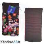 جامدادی-پارچه-ای-تک-زیپ-زوم-مدل-جیبدار-طرح-مشکی