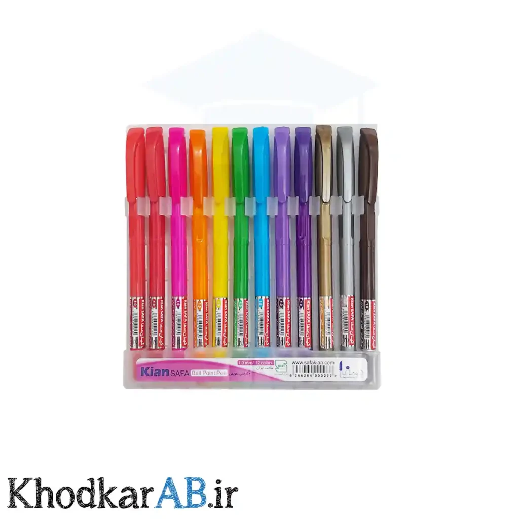 خودکار رنگی کیان بسته 12 رنگ