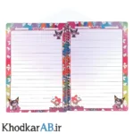 داخل دفتر سیمی کرومی حاشیه رنگی 40 برگ