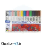 ماژیک وایتبرد رنگی فانتزی بسته 12 رنگ