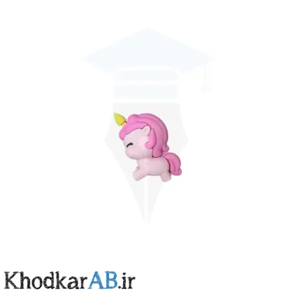 پاککن فانتزی 3 بعدی طرح اسب تکشاخ صورتی