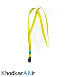 بند کارت آویز گردن با گیره فلزی زرد