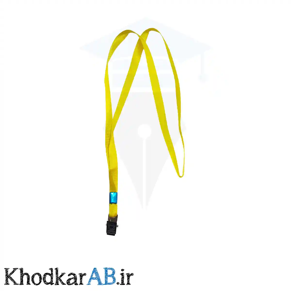 بند کارت آویز گردن با گیره فلزی زرد بند کارت آویز گردن با گیره فلزی زرد