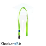 بند کارت آویز گردن با گیره فلزی سبز روشن