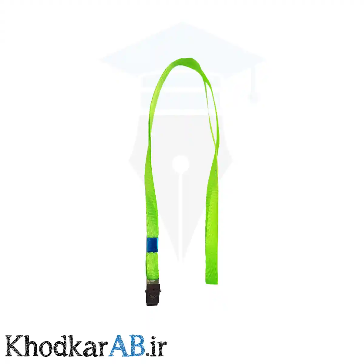 بند کارت آویز گردن با گیره فلزی سبز روشن بند کارت آویز گردن با گیره فلزی سبز روشن