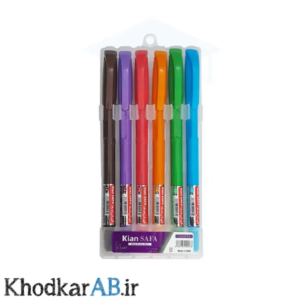 خودکار رنگی کیان بسته 6 رنگ