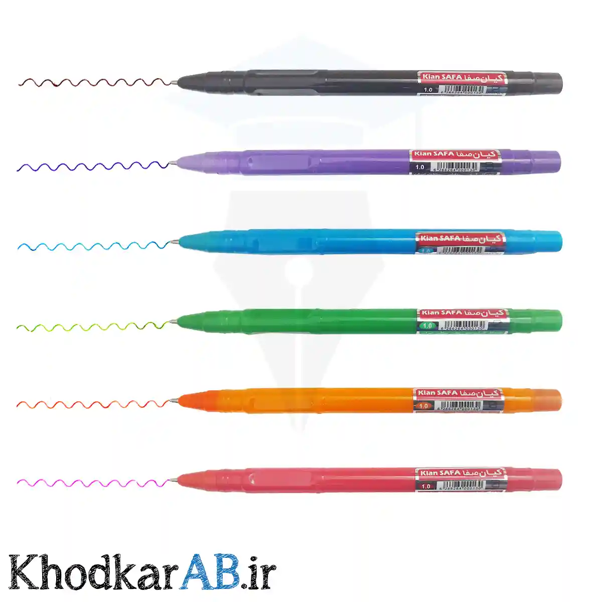 خودکار کیان رنگی قطر نوشتاری 1 میلی متری خودکار کیان رنگی قطر نوشتاری 1 میلی متری