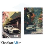 دفتر خطدار سیمی 50 برگ کلاسیک طرح پاییز ژاپن