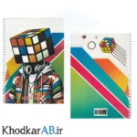 دفتر زبان 2 خط 50 برگ کلاسیک طرح روبیکی