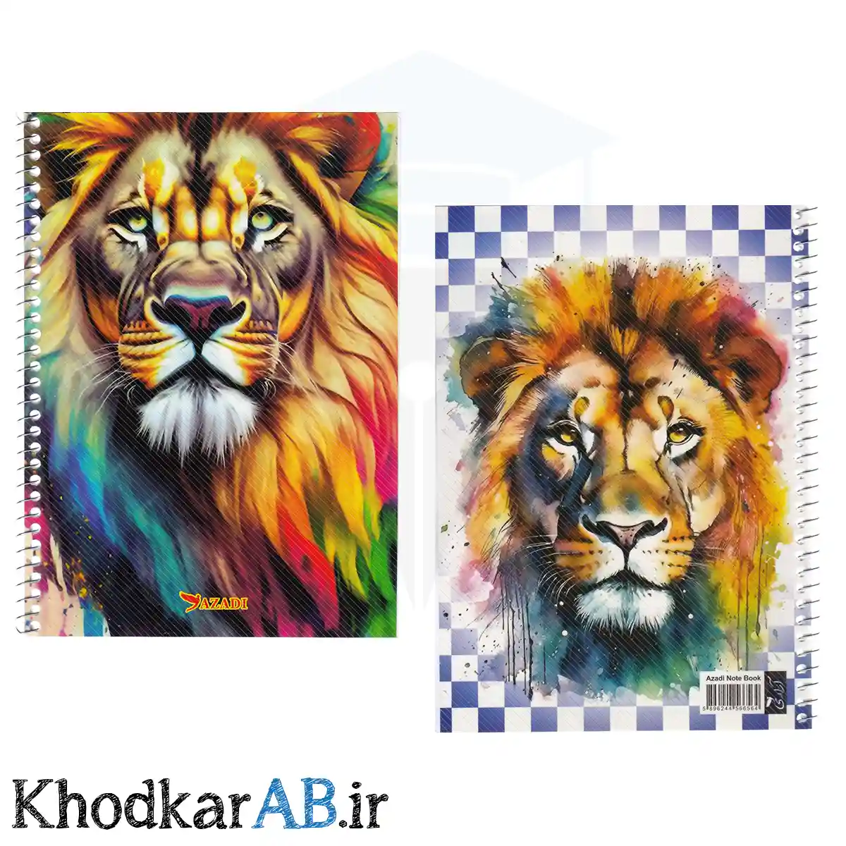 دفتر زبان 2 خط 50 برگ کلاسیک طرح شیر دفتر زبان 2 خط 50 برگ کلاسیک طرح شیر