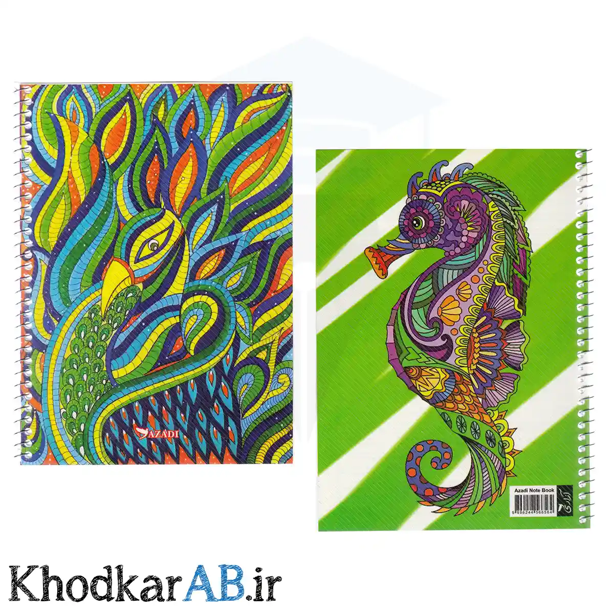 دفتر زبان 2 خط 50 برگ کلاسیک طرح طاووس دفتر زبان 2 خط 50 برگ کلاسیک طرح طاووس