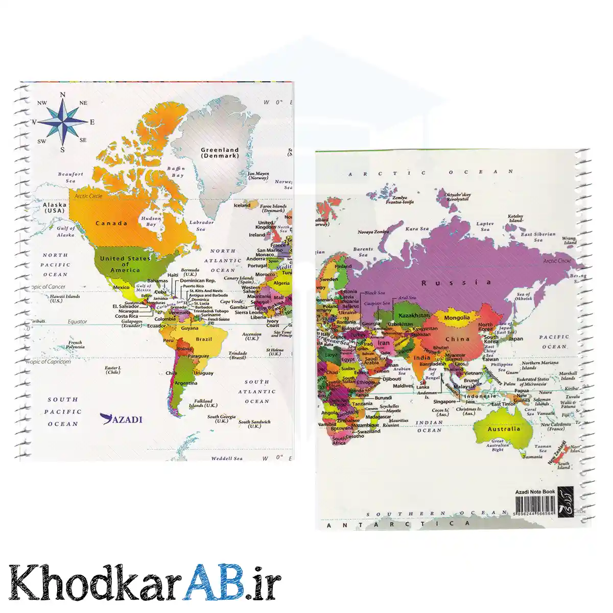 دفتر زبان 2 خط 50 برگ کلاسیک طرح نقشه جهان دفتر زبان 2 خط 50 برگ کلاسیک طرح نقشه جهان