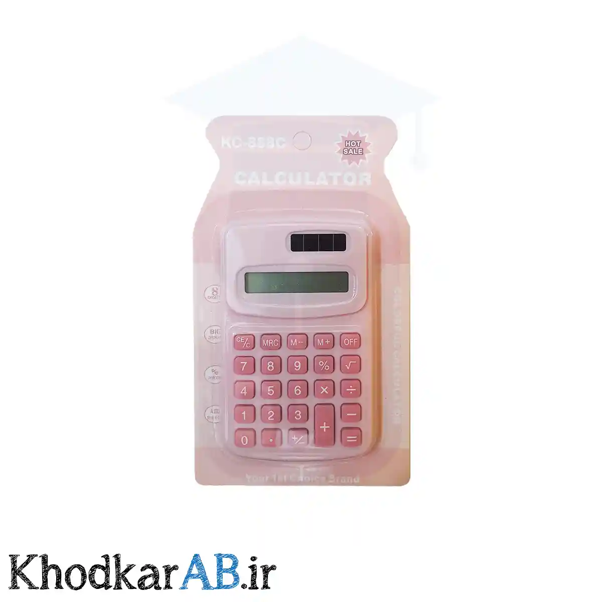 ماشین حساب دانش آموزی مدل KC888C صورتی ماشین حساب دانش آموزی مدل KC888C صورتی