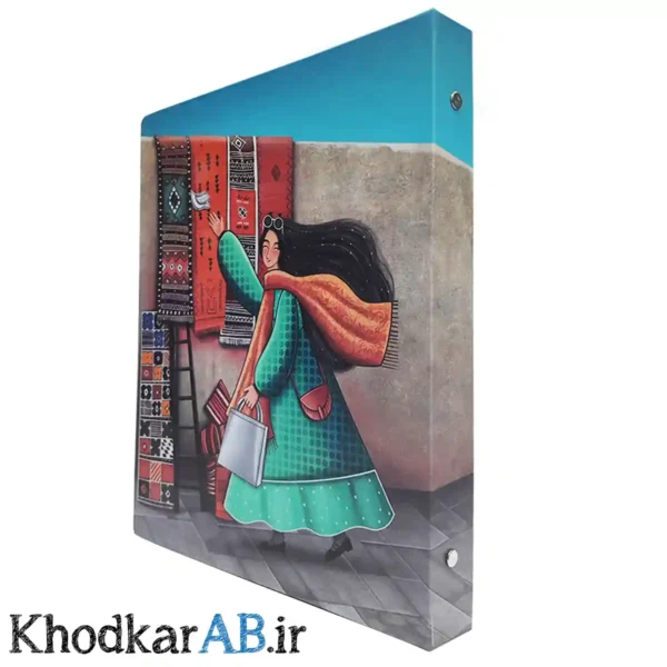 کلاسور کلاسیک با برگه یدک تات طرح دختر و خیابان
