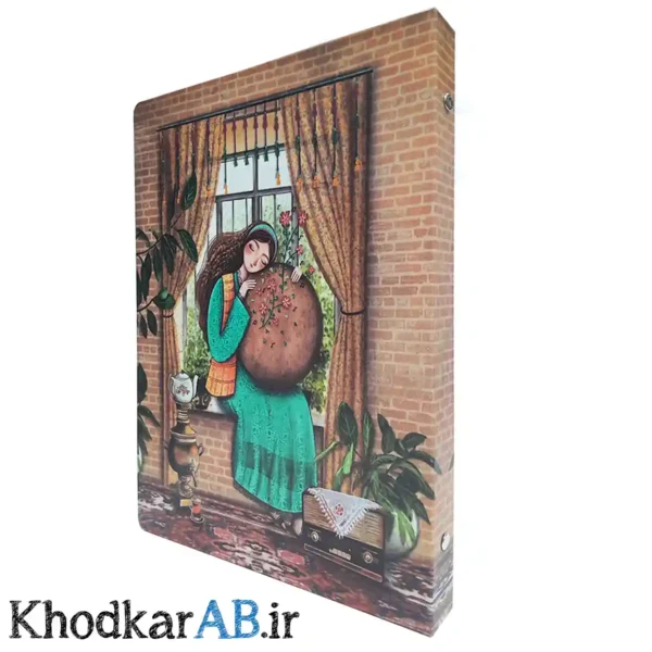 کلاسور کلاسیک با برگه یدک تات طرح دختر و دیوار