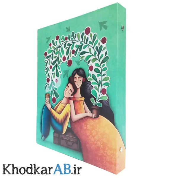 کلاسور کلاسیک با برگه یدک تات طرح عاشقانه سبز