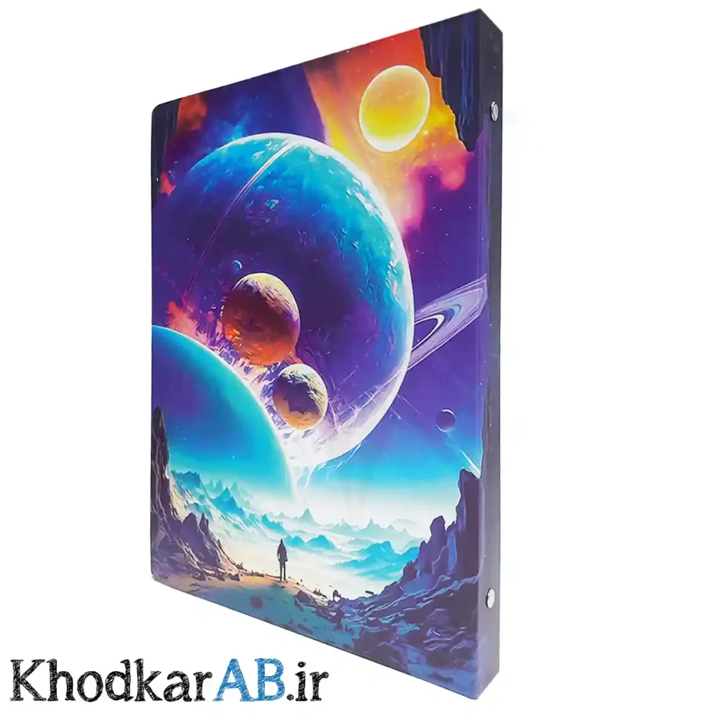 کلاسور کلاسیک با برگه یدک تات طرح فضا