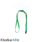 بند کارت آویز گردن با گیره فلزی سبز