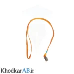 بند کارت آویز گردن با گیره فلزی نارنجی
