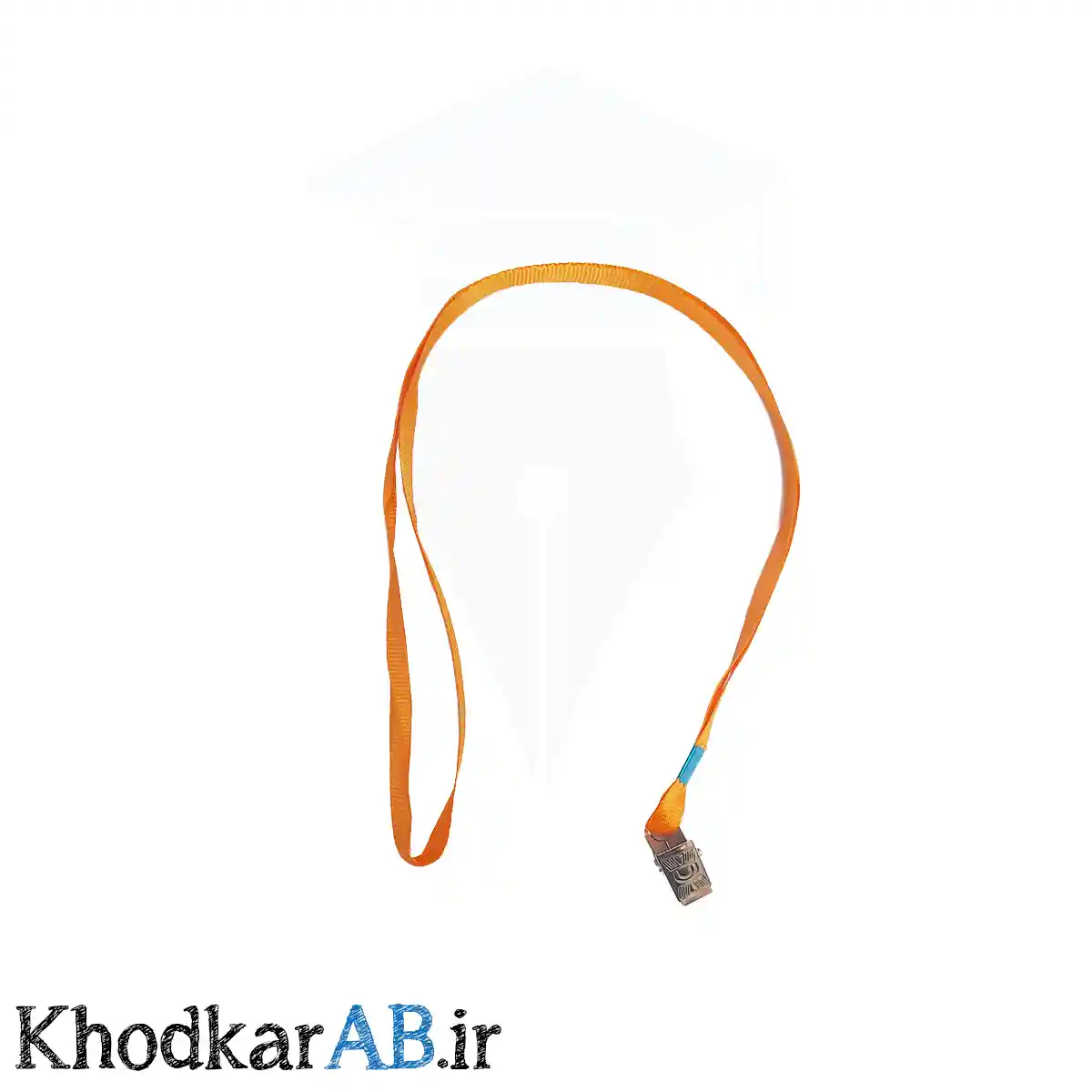 بند کارت آویز گردن با گیره فلزی نارنجی بند کارت آویز گردن با گیره فلزی نارنجی