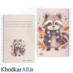 دفتر A4 سیمی جلد سخت 200 برگ فانتزی طرح روباه