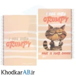 دفتر A4 سیمی جلد سخت 200 برگ فانتزی طرح گربه