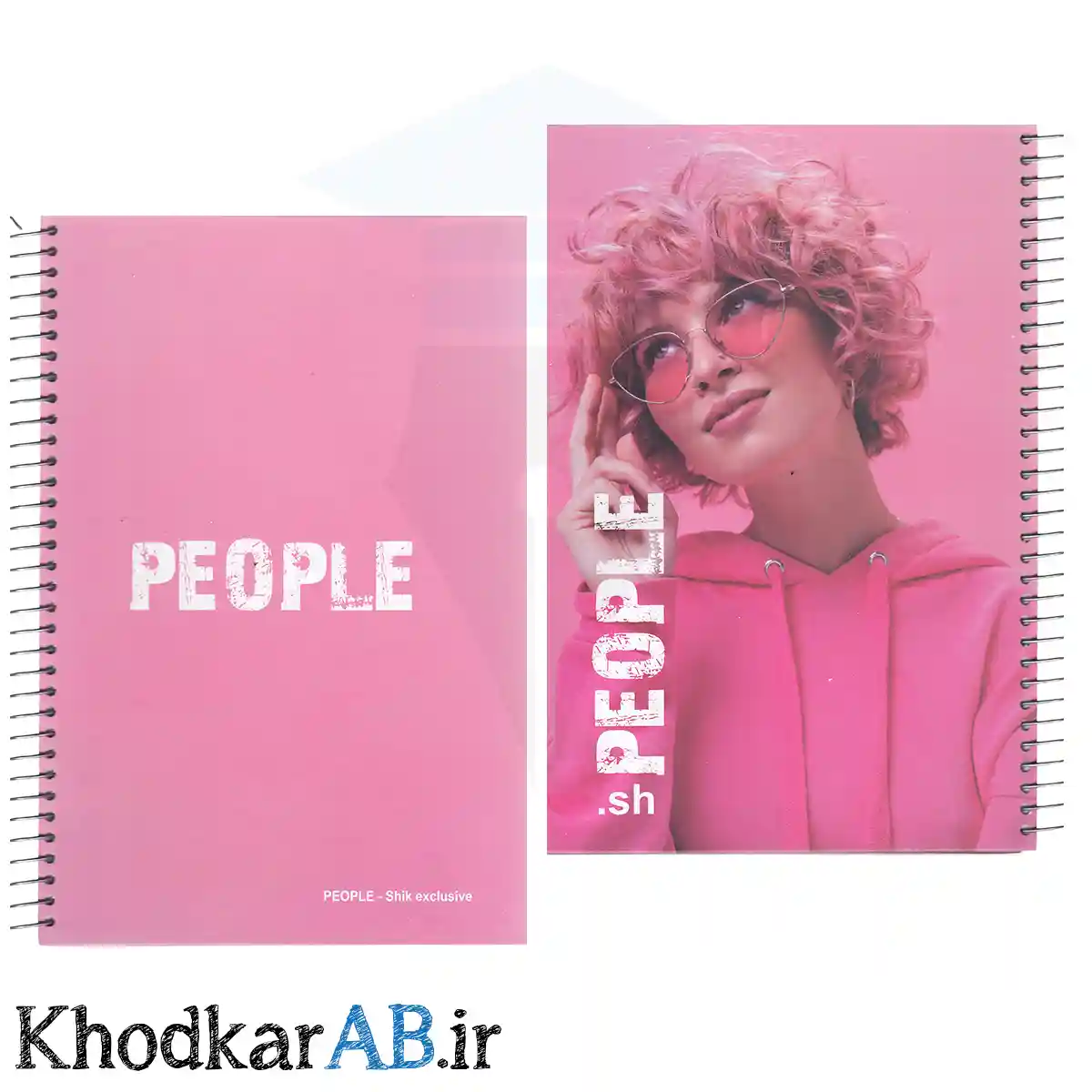 دفتر A4 سیمی جلد سخت 200 برگ کلاسیک طرح صورتی دفتر A4 سیمی جلد سخت 200 برگ کلاسیک طرح صورتی