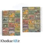 دفتر سیمی جلد سخت 200 برگ کلاسیک طرح موسیقی