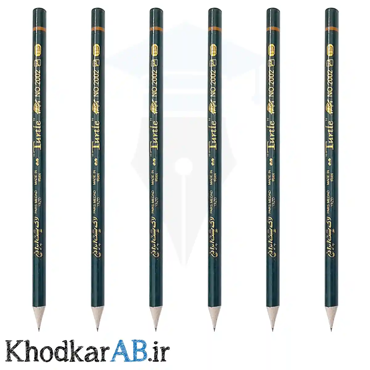 مداد مشکی لاکپشت ایرانی بسته 6 عددی مداد مشکی لاکپشت ایرانی بسته 6 عددی