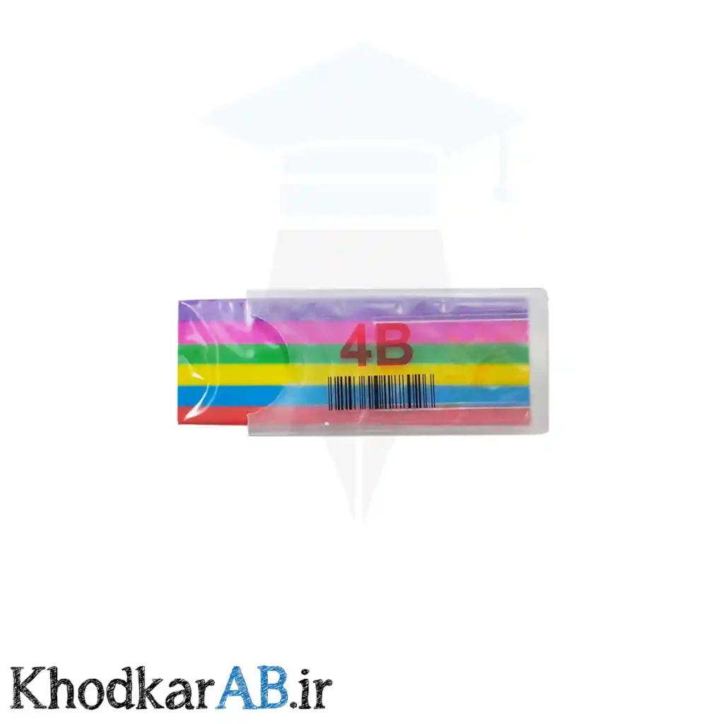 پاک‌کن عطری رنگارنگ غلاف دار مدل 4بی