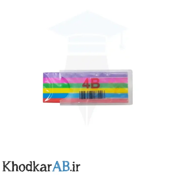 پاک‌کن عطری رنگارنگ غلاف دار مدل 4بی