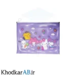 پوشه زیپ کیپ طلقی فانتزی طرح کرومی سایز A4