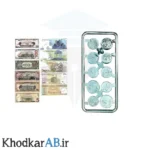 پول آموزشی مدل سکه و اسکناس نقره ای