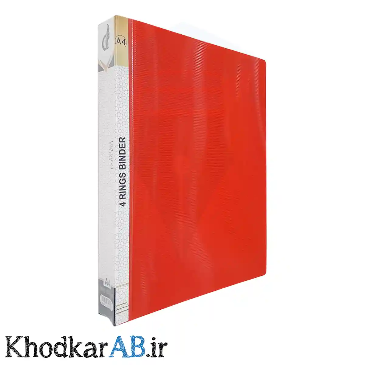 کلاسور 4 حلقه فلزی طلقی رنگی قرمز کلاسور 4 حلقه فلزی طلقی رنگی قرمز