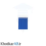 دفترچه یادداشت سیمی کوچک آبی