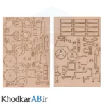قطعات پازل چوبی 3 بعدی ماشین غلتک