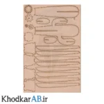 قطعات پازل چوبی 3 بعدی کاکتوس